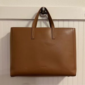 Calpak Heaven Laptop Tote Bag Tofee Color
